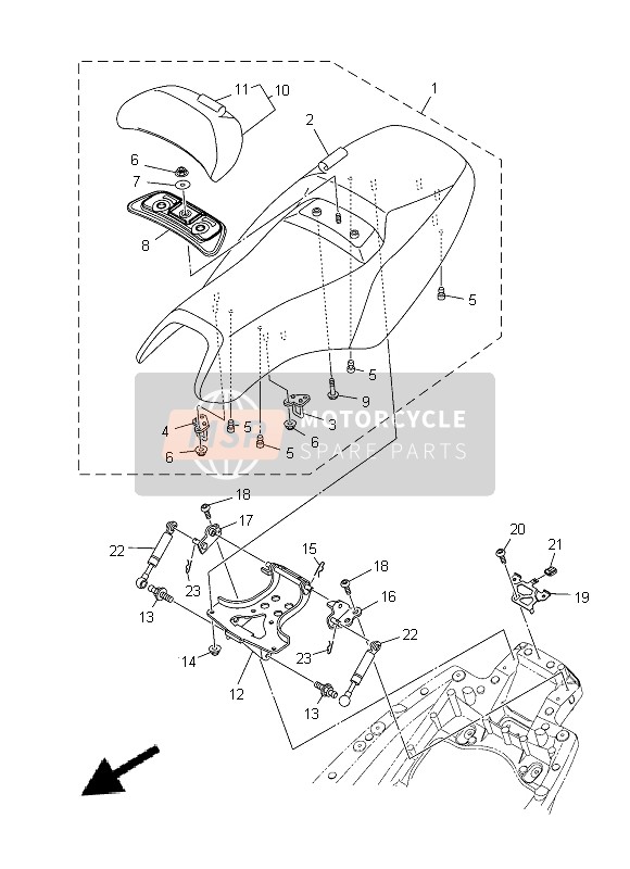 Yamaha XP500 2014 Posto A Sedere per un 2014 Yamaha XP500